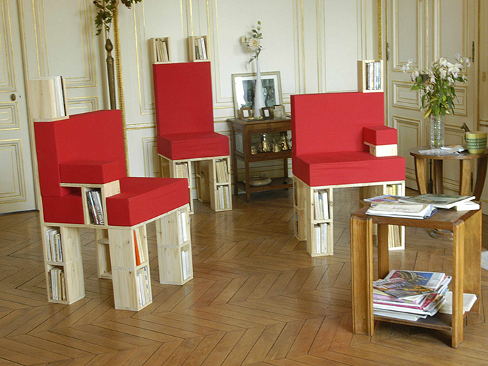 Paperback armchairs